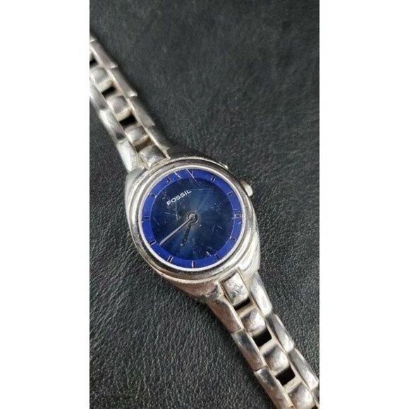 Fossil Big Tic Blue Stainless Steel Water Resistant Women's Ladies Watch ES-9570 - Picture 1 of 5